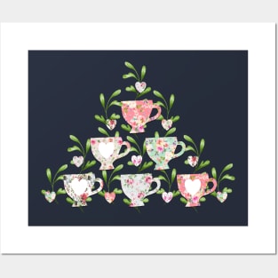 Chintzy Teacup Pyramid Posters and Art